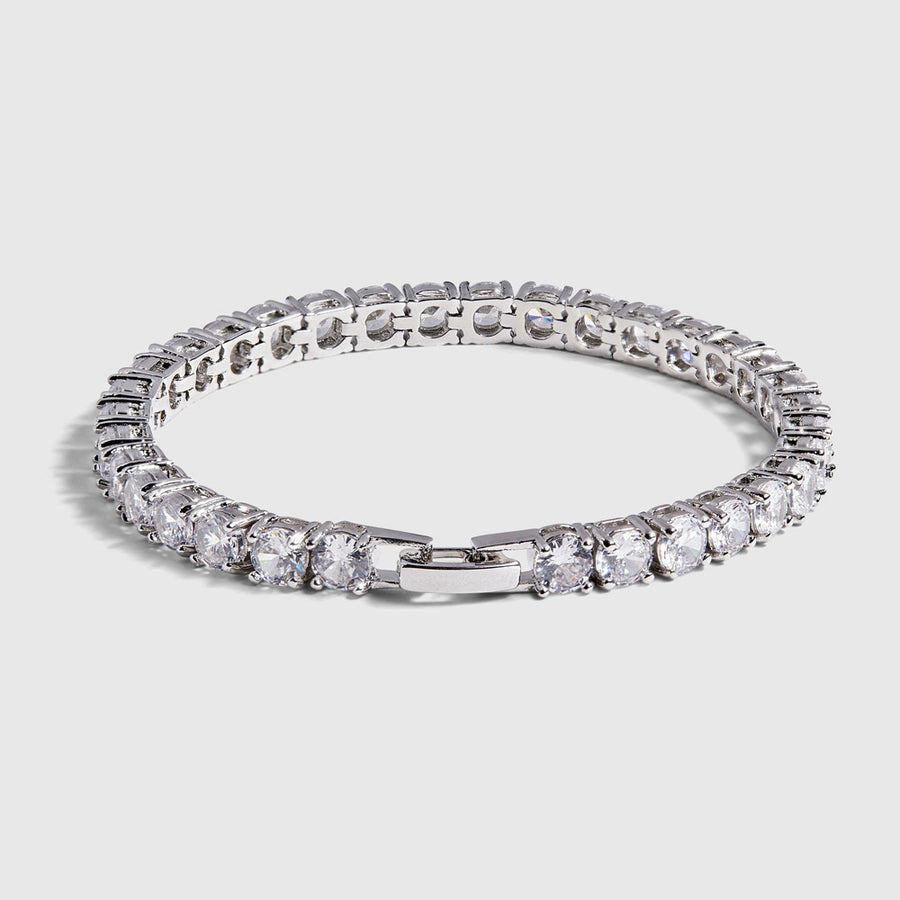 Tennis Pure 14k White Gold Bracelet