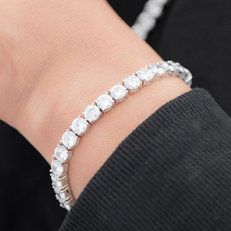 Tennis Pure 14k White Gold Bracelet