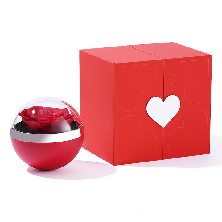 I Love You in 100 Languages Necklaces - With Long Lasting Preserved Rose - To My Love