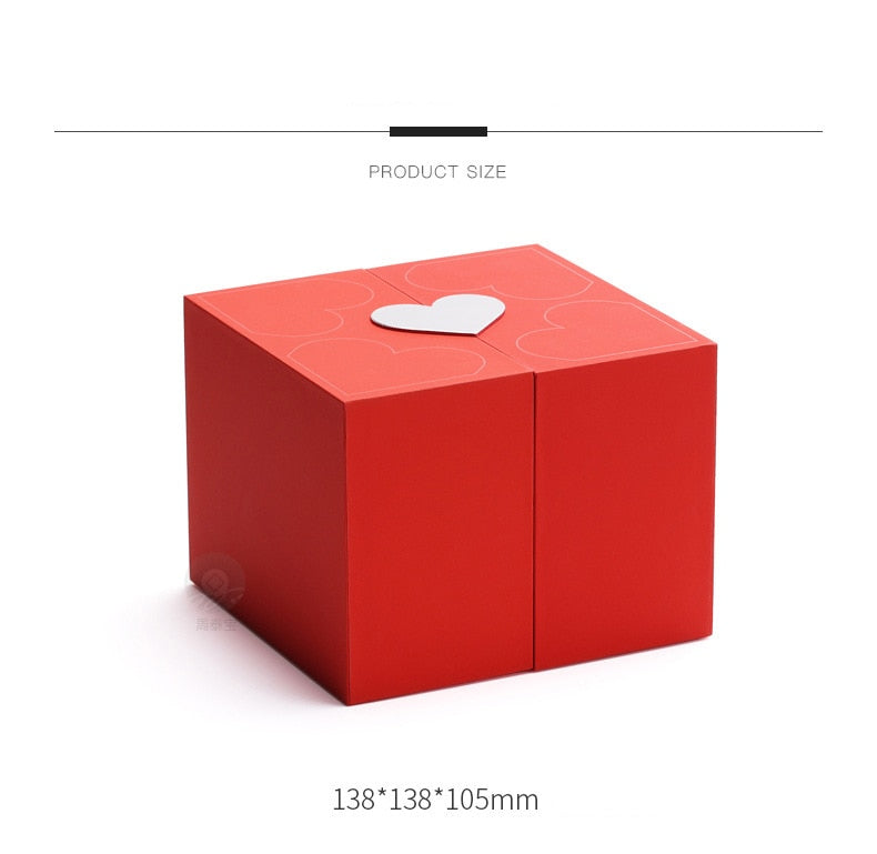 I Love You in 100 Languages Necklaces - With Long Lasting Preserved Rose - To My Love