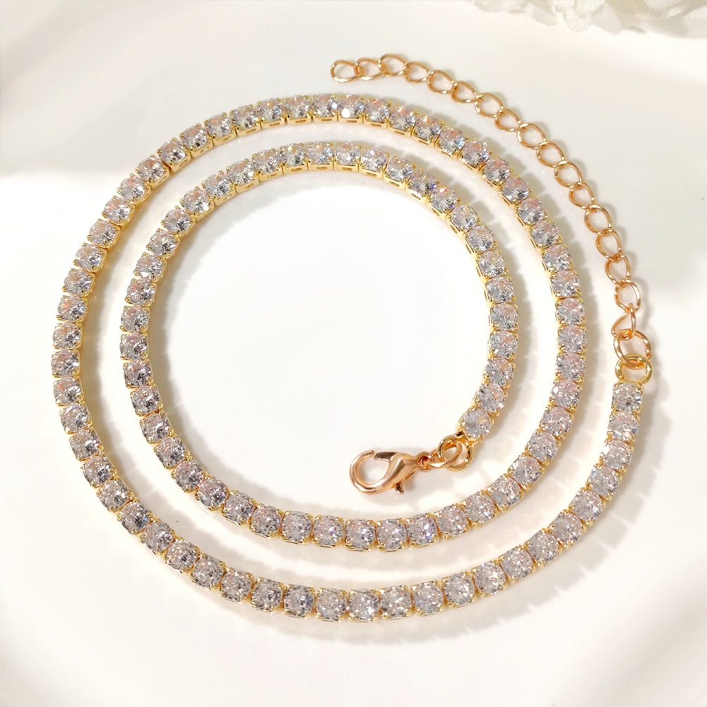 Initial Tennis Pendant Silver