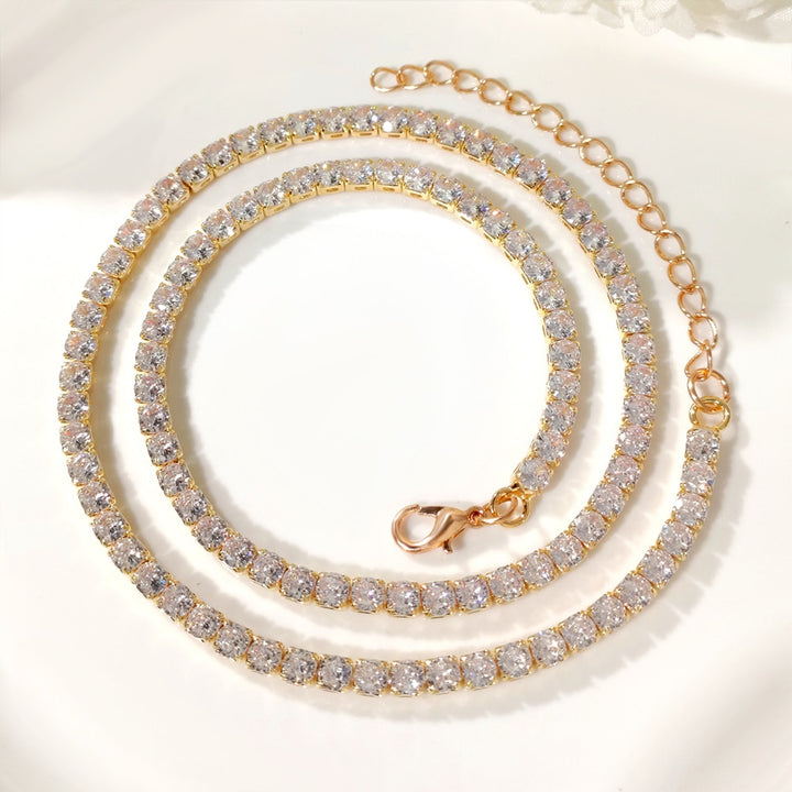 Initial Tennis Pendant Silver